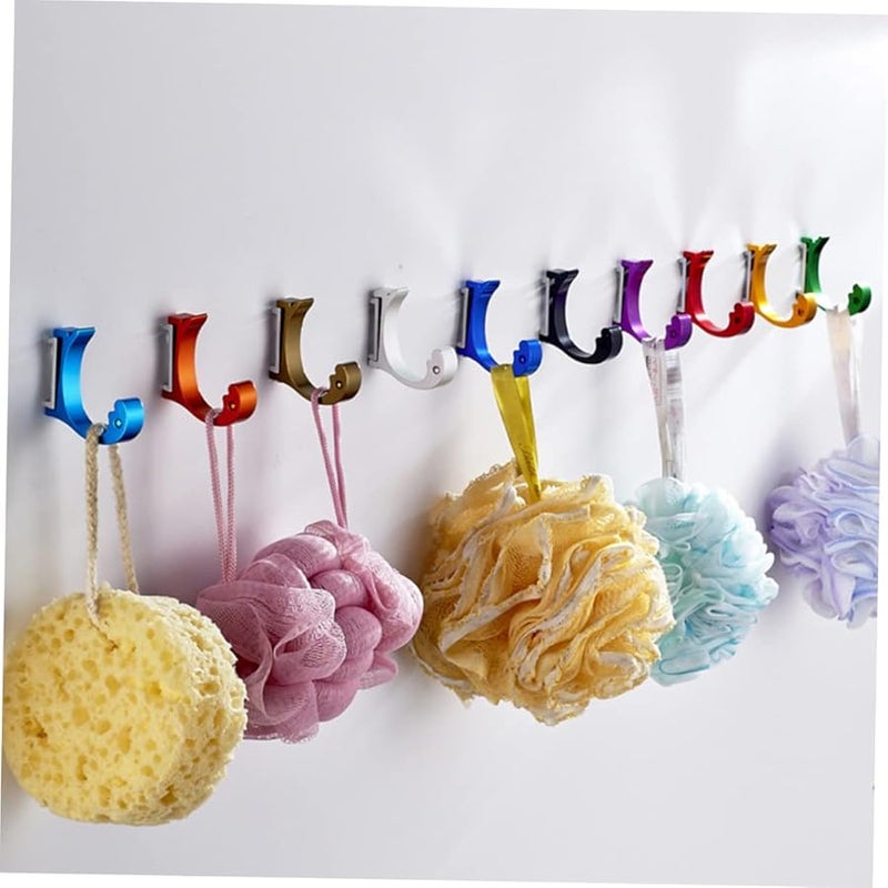 خطاف معطف على شكل دولفين أرجواني فردي للتعليق على الباب غرفة النوم الحمام غرفة المعيشة - Image 3