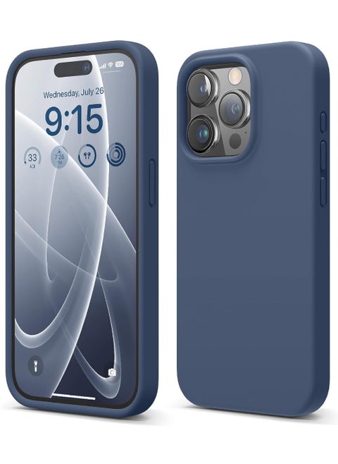 Compatible with iPhone 15 Pro Max Case Liquid Silicone Case Full Body Protective Cover Shockproof Slim Phone Case Anti-Scratch Soft Microfiber Lining 6.7 inch