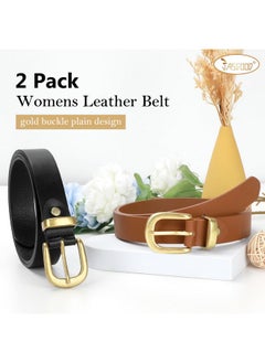 Women'S Leather Belt For Jeans Pants, Fashion Ladies Belt For Dresses With Gold Buckle - pzsku/ZEA91B6466E8AB7AFC0D4Z/45/_/1735566758/b09b8372-41ac-4b6b-9aaf-d490437242c5