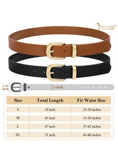 Women'S Leather Belt For Jeans Pants, Fashion Ladies Belt For Dresses With Gold Buckle - pzsku/ZEA91B6466E8AB7AFC0D4Z/45/_/1735566759/96102ab6-ce3a-44d7-8abd-51a5e0af4687