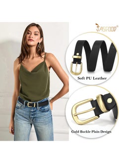 Women'S Leather Belt For Jeans Pants, Fashion Ladies Belt For Dresses With Gold Buckle - pzsku/ZEA91B6466E8AB7AFC0D4Z/45/_/1735566762/0e481718-19cc-45f8-bb81-44454c5ecc13