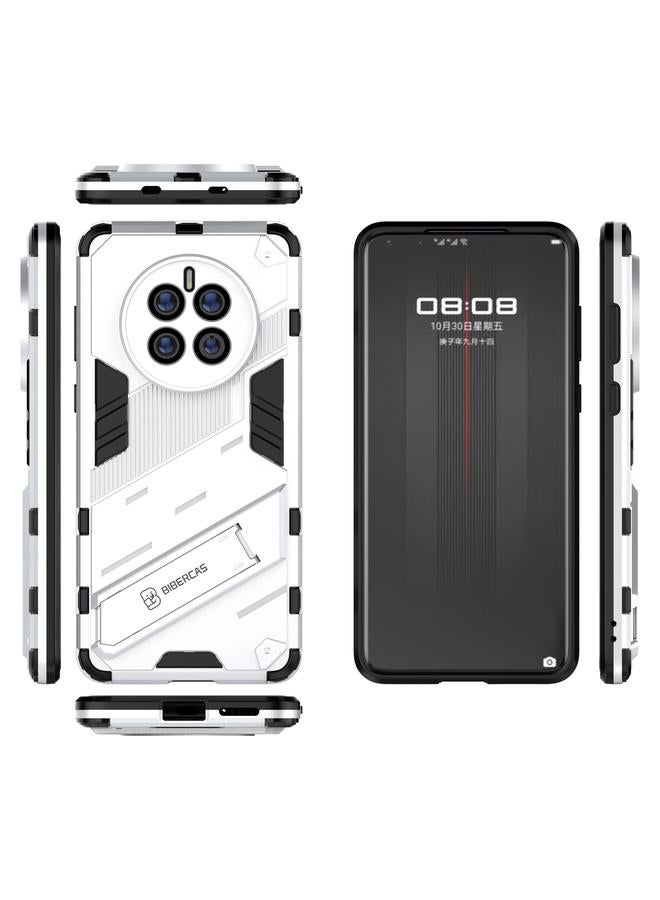 اس-توب جراب لهاتف Huawei Mate 50 Punk Armor 2 في 1 PC + جراب هاتف مقاوم للصدمات من مادة TPU مع حامل غير مرئي - Image 2