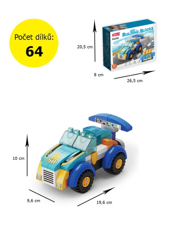 Feelo Building Blocks urban racing 64pcs FL2318 - Image 4
