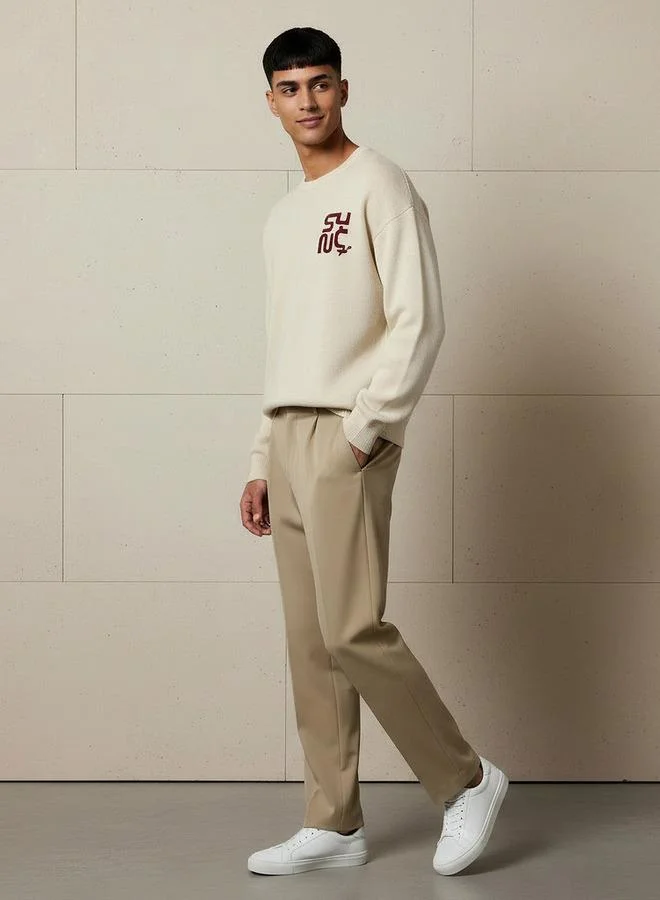 Splash FAV Men Crew Neck Jacquard Sweater