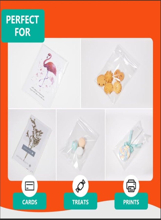 مراسل البريد الإلكتروني iMailer - 100 كيس - أكياس سيلوفان بلاستيكية شفافة مقاس 9 × 12 بوصة - أكياس سيلوفان قابلة لإعادة الإغلاق ذاتية اللصق لمستندات بحجم A4، ومستندات بحجم الرسائل، والمطبوعات الفنية، والملابس - Image 5