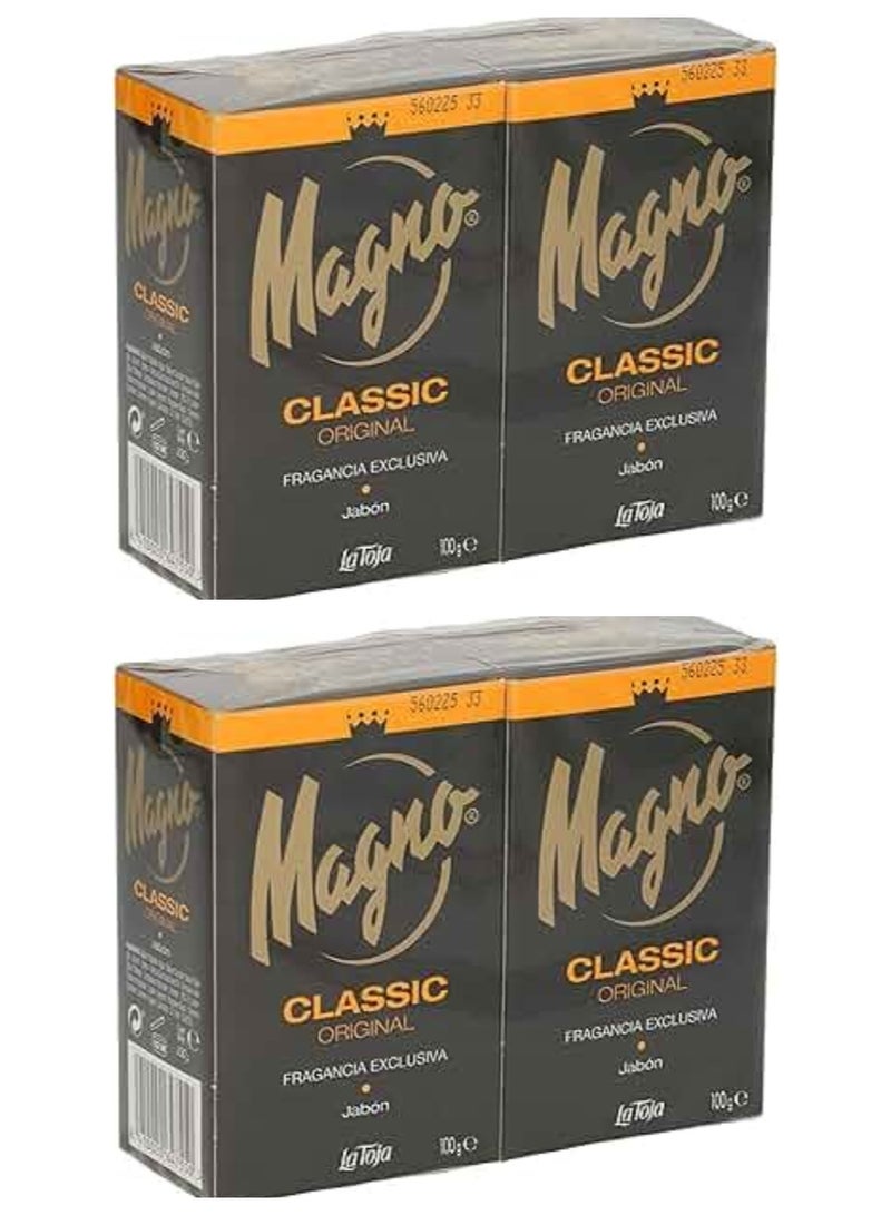 Jabon by La Toja Magno Classic Black Glycerin Hand Soap 100g Set 4 pcs