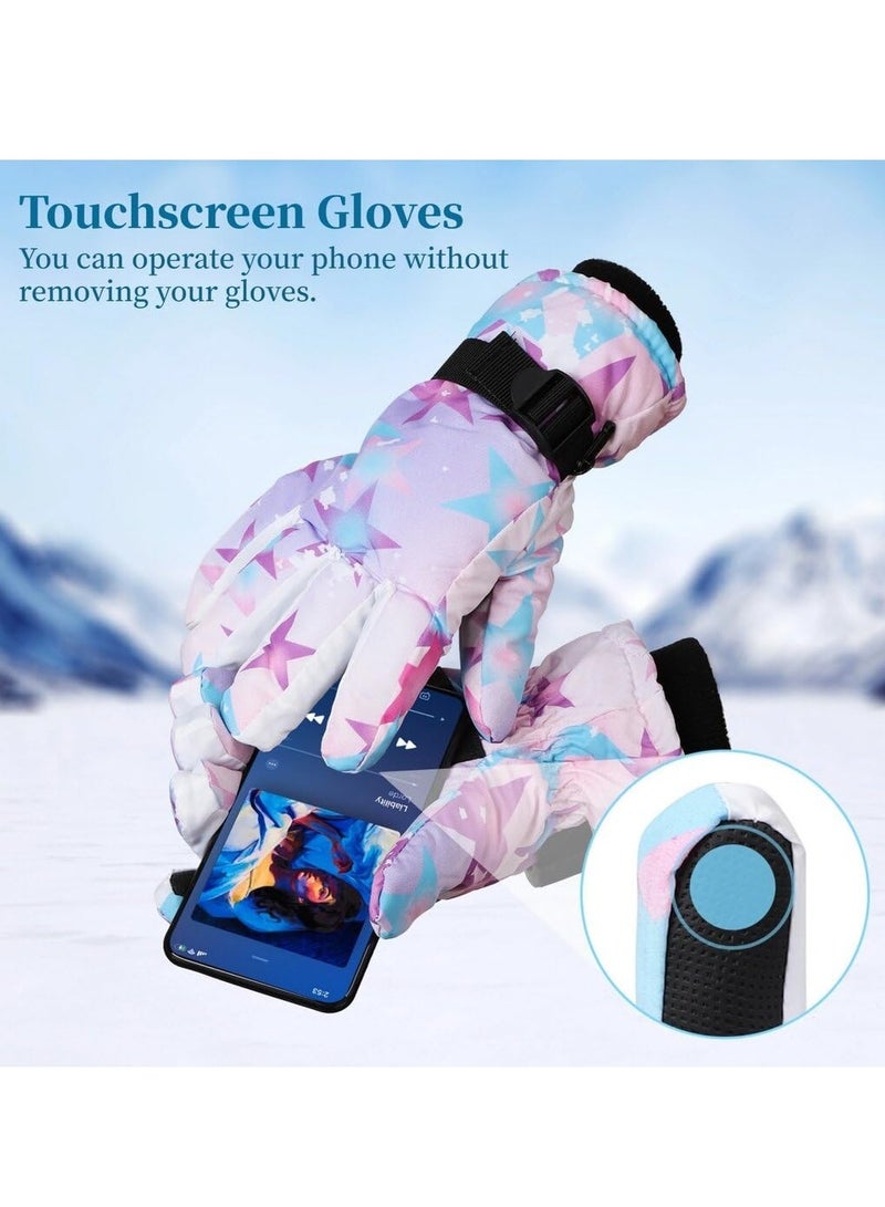Generic Winter Gloves for Men Women - Wool Fleece Liner Touchscreen Gloves, Thermal Warm Winter Gloves for Cold Weather - Image 3