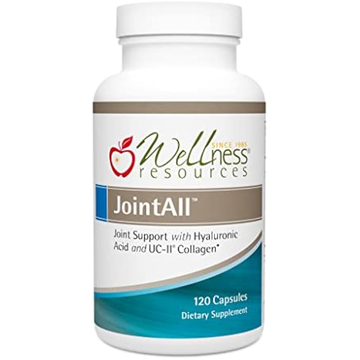 Wellness Resources JointAll - Joint Support Supplement with Natural Hyaluronic Acid, UC-II Collagen, Glucosamine, Chondroitin for Joint Strength and Comfort (120 Capsules) … - Image 1