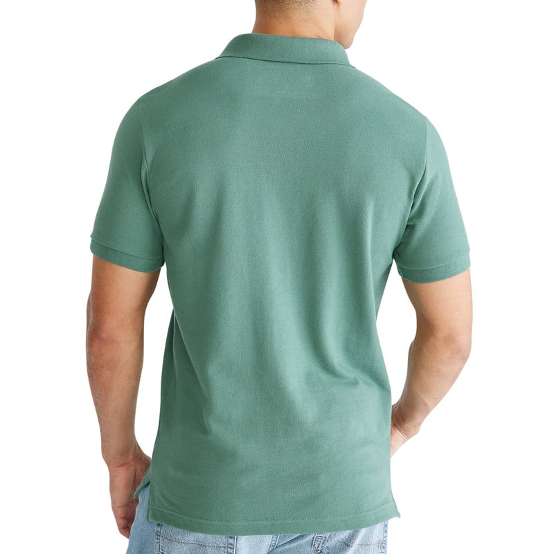 Aeropostale Aero A87 Solid Pique Polo, Treeline, XS - Image 2
