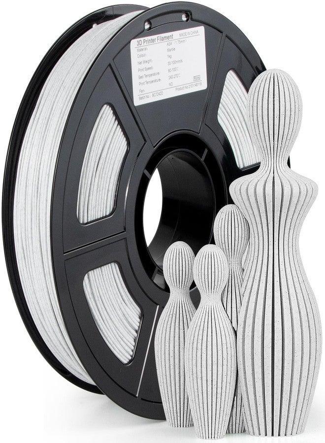 iSANMATE ASA Filament 1.75mm Marble 1KG, UV & Weather Resistant 3D Printer Filament Perfect for Outdoor Functional Parts, Dimensional Accuracy +/- 0.02mm, 1kg Spool (2.2lbs) - Image 1