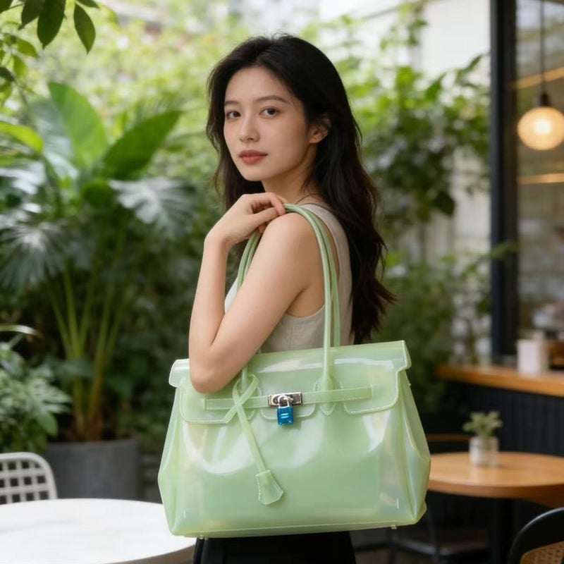 2026 Jelly Tote Bag - EVA, Multiple Colors, Clasp Closure - Image 4