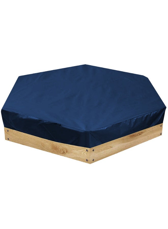 Kuajingdi Outdoor Garden Hexagonal Sandbox Cover with Drawstring, Oxford Cloth Waterproof, Windproof and Dustproof Protect Sandbox Sand and Toys  - Image 1