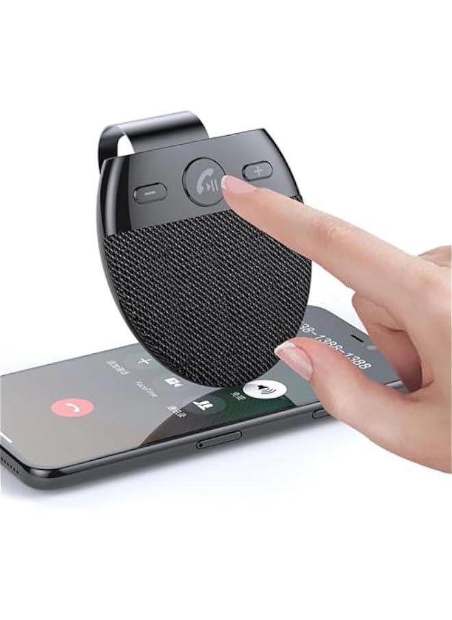 Generic - Hands Bluetooth for Cell Phone Car Kit - Bluetooth 5.0 Car Speaker with CVC8.0 Double Noise Reduction Technology, Support Siri Voice Guidance Receiver for Car Handsfree - Image 1