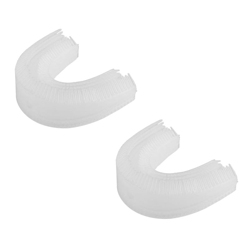 U Shape Electric Toothbrush Heads 2 Pack Soft Flexible Replacement Easy Install - Image 2