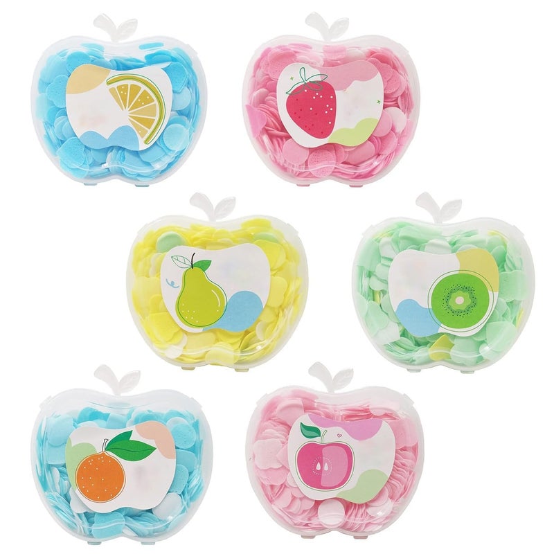 GLNRM Apple Shape Paper Soap Paper Soap in a Plastic Box Clean Soft Bath For Travel Paper Soap in Apple Shape Bottle For Kitchen Toilet Outdoor Travel Camping Hiking School College - Image 2