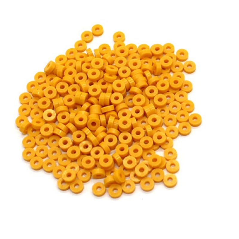 Generic Alextend 80pcs 2mm Shaft Sleeve Plastic Axle Sleeves DIY Toy Accessories (Yellow, Hard)  - Image 2