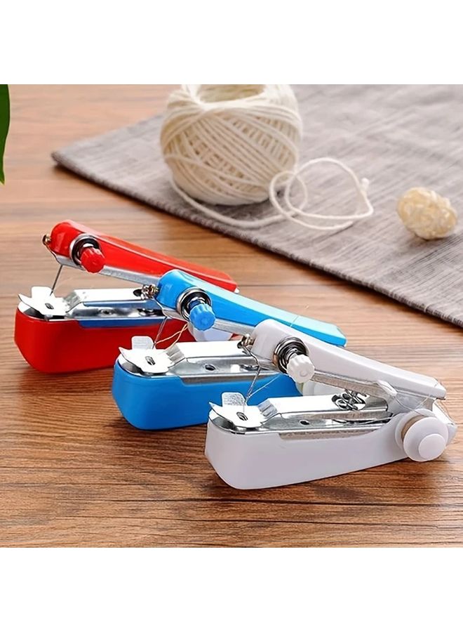 Portable Mini Sewing Machine Manual Operation Adjustable Tension Assorted Colors - Image 3