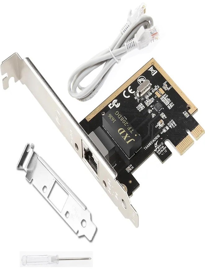 GWFIBER PCIe Ethernet Card Nic Card 10/100/1000Mbps Realtek 8111H Gigabit Express PCI-E Network Card -1000Mbps Ethernet RJ45 Adapter Internal Computer Network Card for Desktop PC 1PCS - Image 1