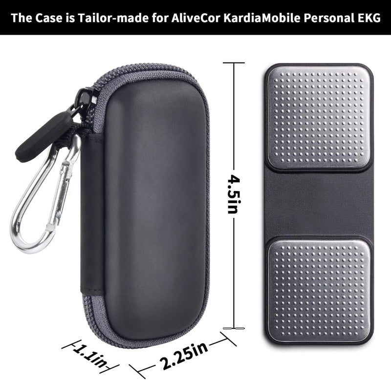 GWCASE Heart Rate Monitor Case Compatible with AliveCor KardiaMobile Personal EKG/for AliveCor KardiaMobile 6L, 6L Max/for Sec Heart Monitor. Storage Holder Fits for Pill Organizer -Black (Box Only) - Image 5