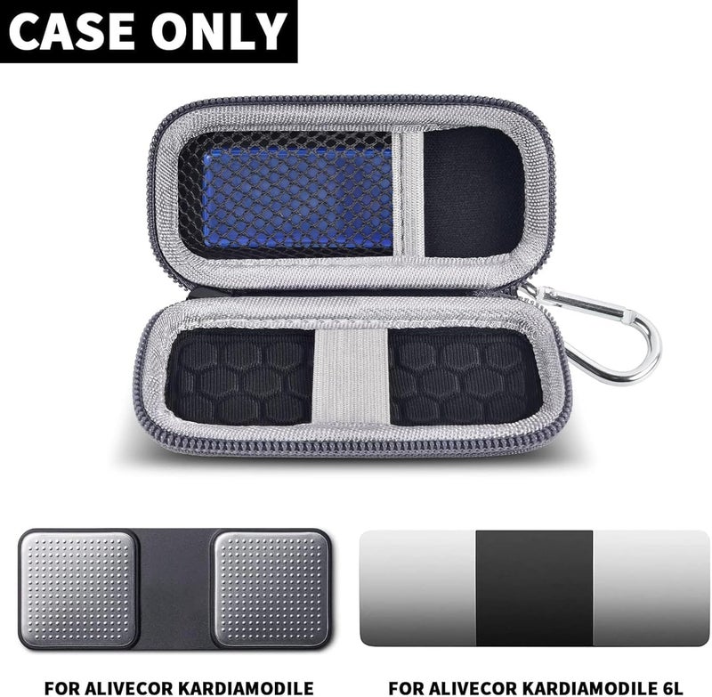 GWCASE Heart Rate Monitor Case Compatible with AliveCor KardiaMobile Personal EKG/for AliveCor KardiaMobile 6L, 6L Max/for Sec Heart Monitor. Storage Holder Fits for Pill Organizer -Black (Box Only) - Image 2