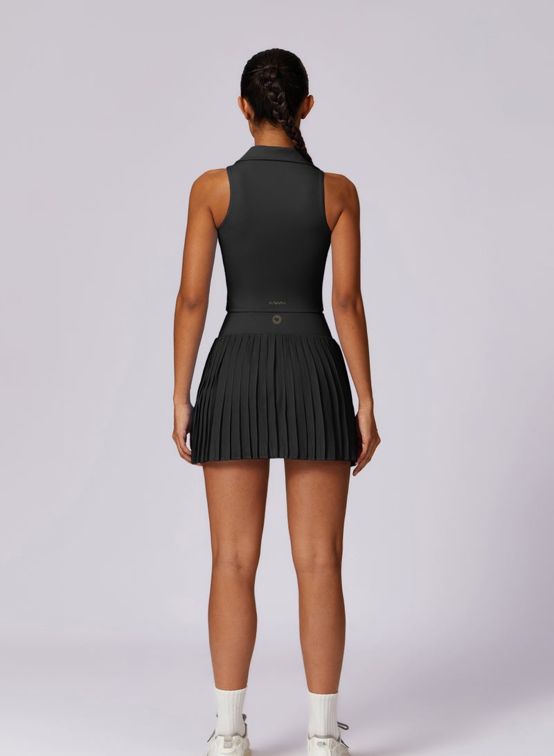 KAWN.YOGA Womens V-Neck Sleeveless Crop Top - Image 4