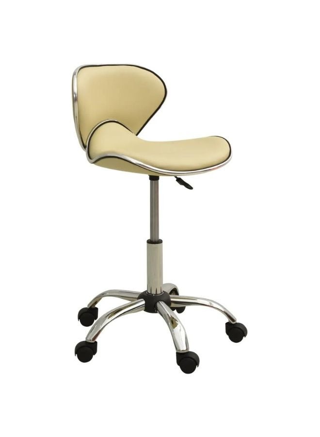 vidaxl vidaXL Office Chair Cream Faux Leather  - Image 1