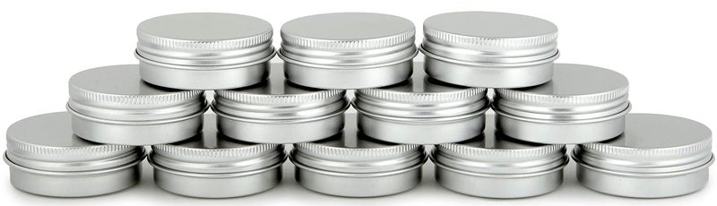 فيفابلكس، 12، علب ألمنيوم سعة 1 أونصة مع أغطية