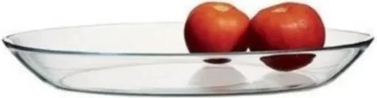 Paşabahçe 10336 Invitation 33 Cm Oval Glass Boat Service Fruit Plate