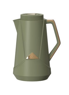 1.0L Stainless Steel Vacuum Flask - Green | Thermal Travel Bottle