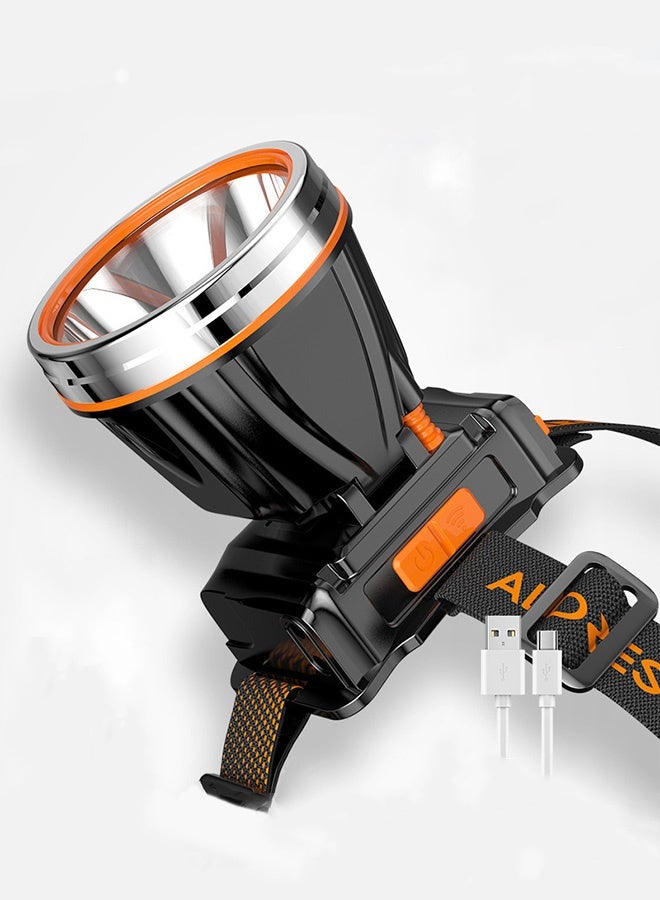 HOOPZOZA مصباح رأس HOOPZOZA الاستشعاري 900 لومن LED 3 أوضاع قابل لإعادة الشحن مقاوم للماء لمصباح الرأس للاستخدام في التخييم والمشي وصيد الأسماك والإنقاذ - Image 1