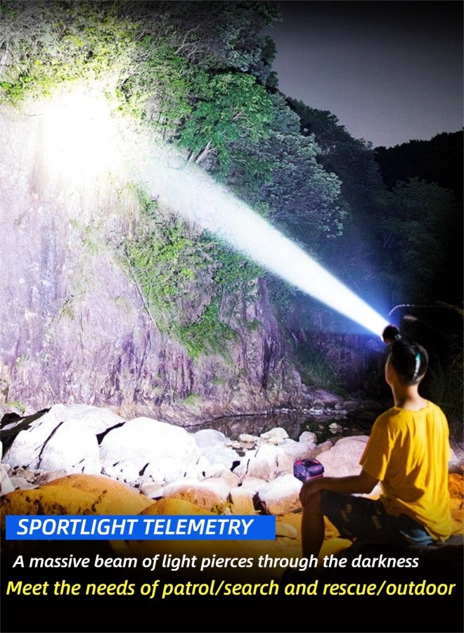 HOOPZOZA مصباح رأس HOOPZOZA الاستشعاري 900 لومن LED 3 أوضاع قابل لإعادة الشحن مقاوم للماء لمصباح الرأس للاستخدام في التخييم والمشي وصيد الأسماك والإنقاذ - Image 2