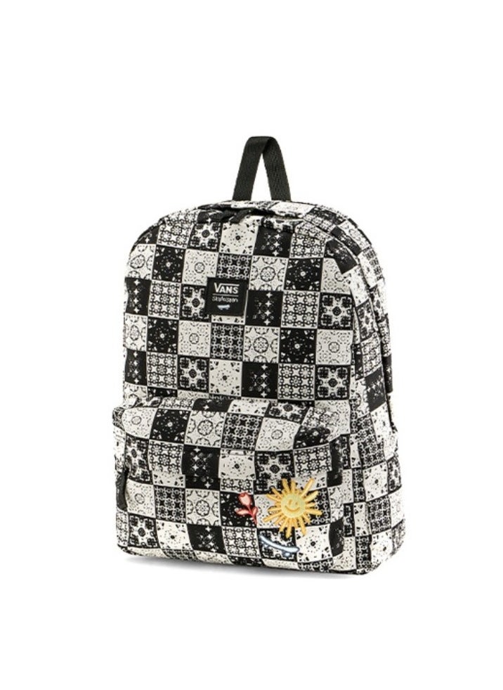 VANS 【School season】SKATEISTAN co-branded classic checkerboard printed school bag, colorful school bag, large capacity school bag, universal school bag, laptop school bag  - Image 2