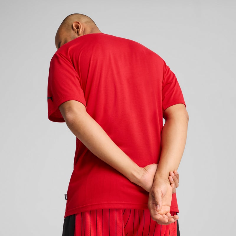 PUMA Rival Rage Basketball Mens Red T-shirt - Image 2