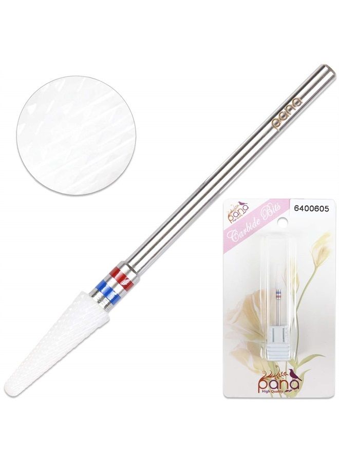 Pana Professional - White Small Tapered Cone Ceramic Bit 3/32" Shank Size - Nail Drill Bit for Dremel Machine - Image 5