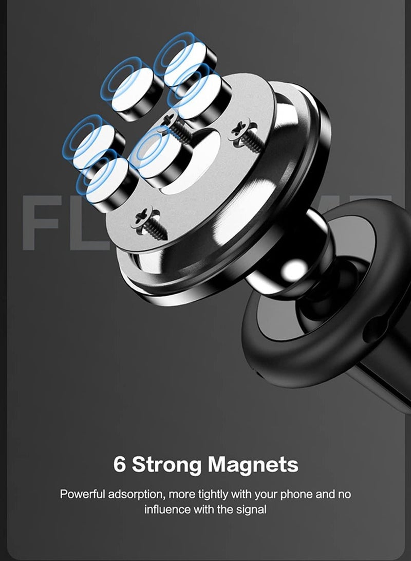 SYOSI Magnetic Phone Car Mount Holder 1 Pack  Car Air Vent Magnet Cell Phone Holder for Car Strong N52 Magnetic Car Phone Mount with 4 Pcs Metal Plate Compatible for iPhone 12 Pro 11 Samsung Google LG - Image 3