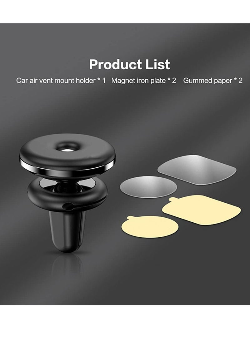 SYOSI Magnetic Phone Car Mount Holder 1 Pack  Car Air Vent Magnet Cell Phone Holder for Car Strong N52 Magnetic Car Phone Mount with 4 Pcs Metal Plate Compatible for iPhone 12 Pro 11 Samsung Google LG - Image 5