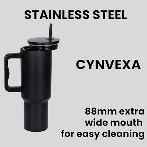 CYNVEXA Tumbler with lid and Straw 1200ML Cup Stainless Steel Vacuum Insulated Tumbler for Water, Iced Tea or Coffee 1.2L Office Gym Travelling (Pista) - Image 3