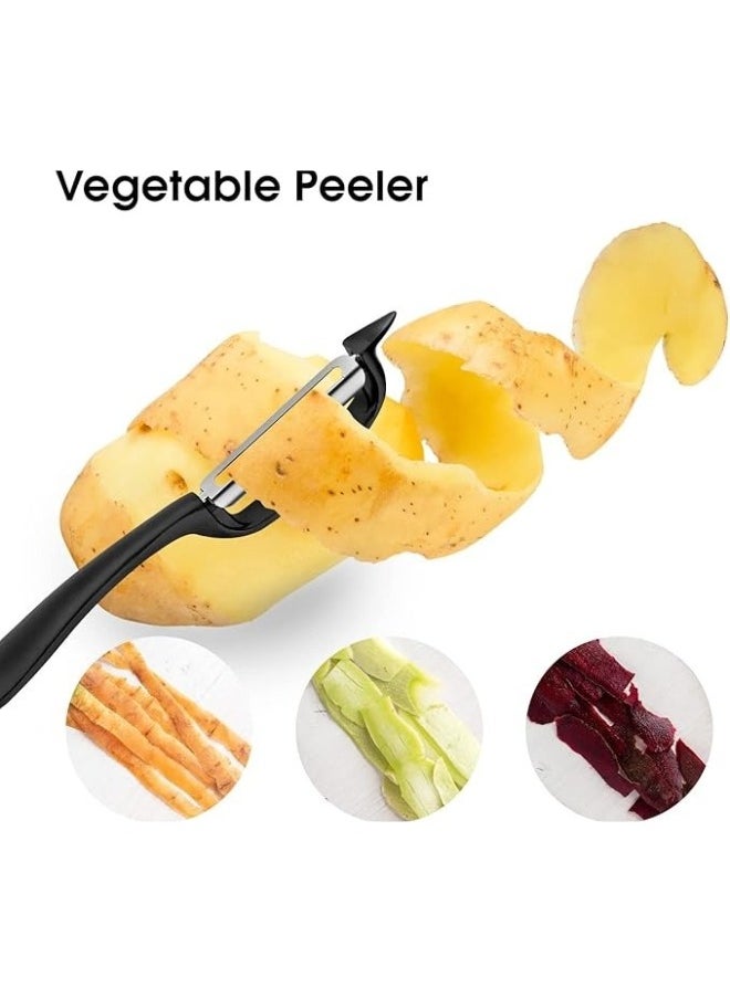 Happy Home - Premium Zinc Vegetable Peeler Potato Peeler, Apple Peeler with Sharp Blade and Comfortable Non-Slip Handle, Peeler for Carrot, Eggplant, Pear, Mango, Cucumber, Fruits - Image 1