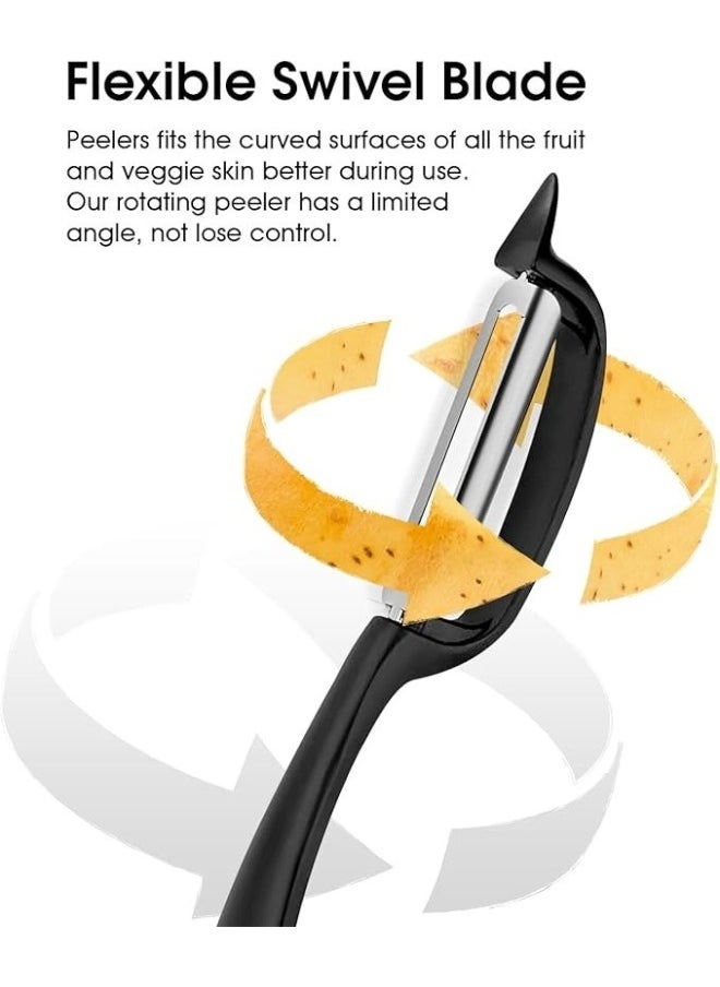 Happy Home - Premium Zinc Vegetable Peeler Potato Peeler, Apple Peeler with Sharp Blade and Comfortable Non-Slip Handle, Peeler for Carrot, Eggplant, Pear, Mango, Cucumber, Fruits - Image 1