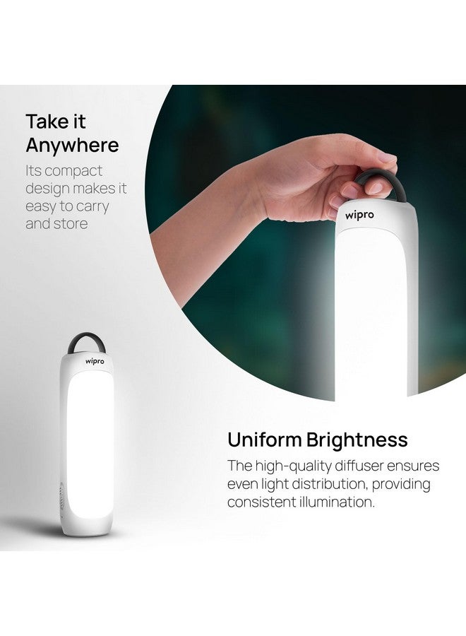 Wipro EL2 Rechargable Emergency Lantern with 2-in-1 Lighting Mode | Translucent Diffuser for Uniform Light | Compact Design | Robust & Sturdy Product Material | Pack of 1 - Image 4