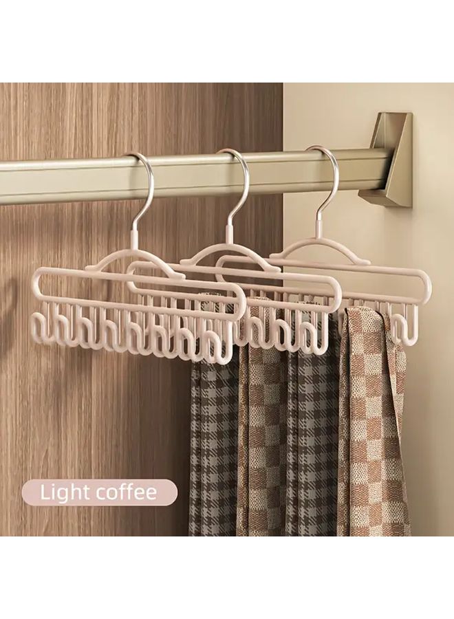 Gray 2Pcs Heavy Duty Metal 8 Hook Closet Hangers Space Saving Organizer - Image 5