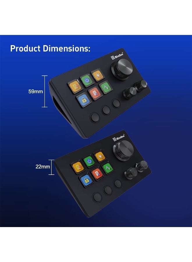 MiraBox N3 Stream Controller Deck V3, 6 Customizable LCD Keys, 3 Rotary Dials, 3 Tactile Buttons, Programmable Macro Control Pad for Live Streaming, Gaming, Audio Mixing, Content Creation, OBS, Twitch, YouTube, Windows & Mac - Image 5