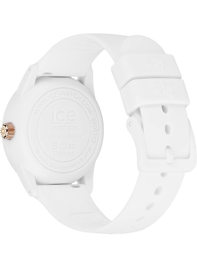 Ice Watch ساعة آيس ووتش آيس بالطاقة الشمسية - أبيض ربيعي - صغير - 3 ساعات - Image 4