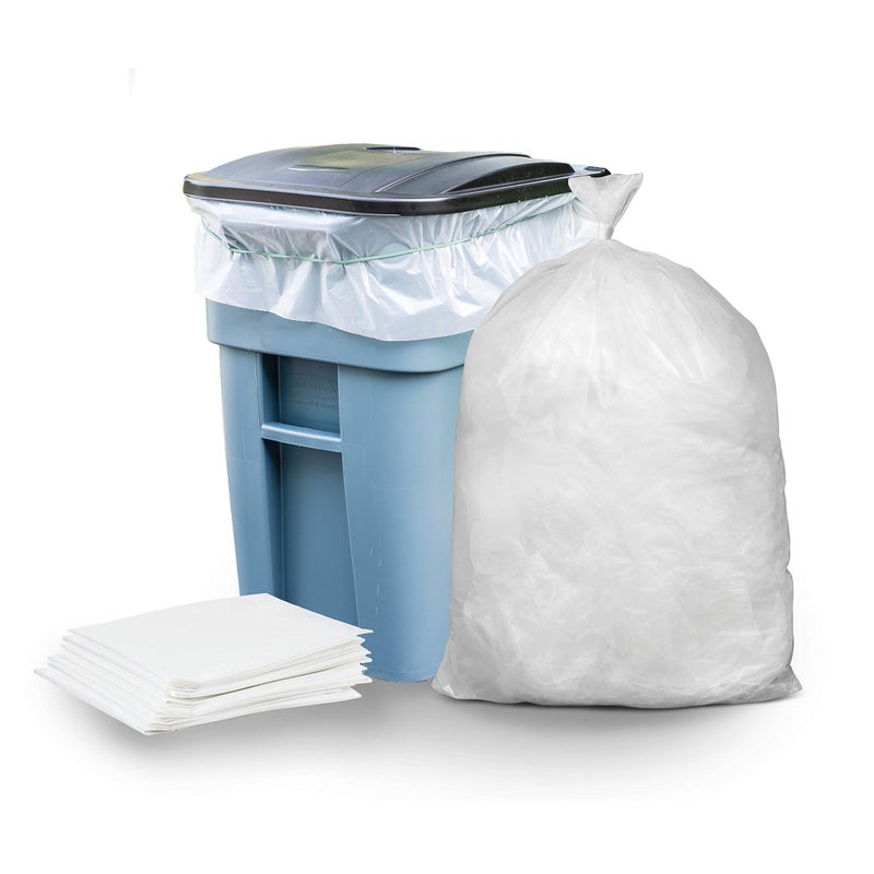 Plasticplace 65 Gallon Trash Bags â”‚ 2.7 Mil â”‚ Clear Heavy Duty Garbage Can Liners â”‚ 50â€ x 48â€ (25 Count) - Image 4