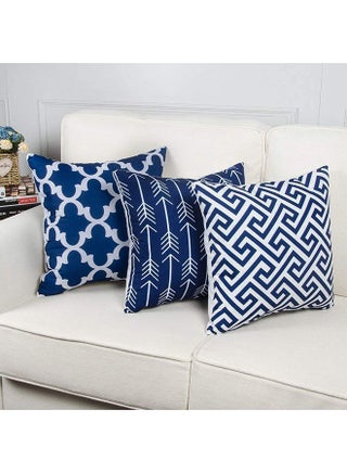 حزمة من 6 أغطية وسائد للأريكة بأنماط هندسية زخرفية حديثة مقاس 45 × 45 سم - view 4