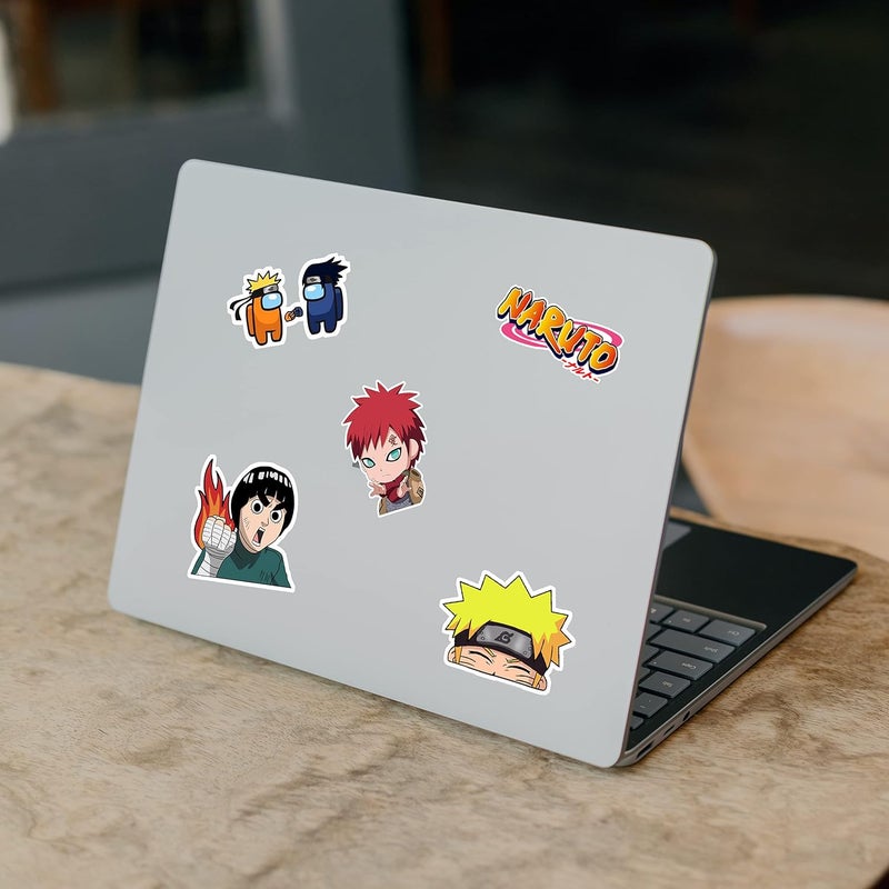 CodersParadise Pack of 56 Naru Anime Aesthetic Vinyl Self-Adhesive Stickers for Laptop, Journal, Bike Helmet, Diary, Guitar, Mobile Case - Waterproof Residue Free Sticker, 5.1 x 7.6 x 5.1 cms - Image 2