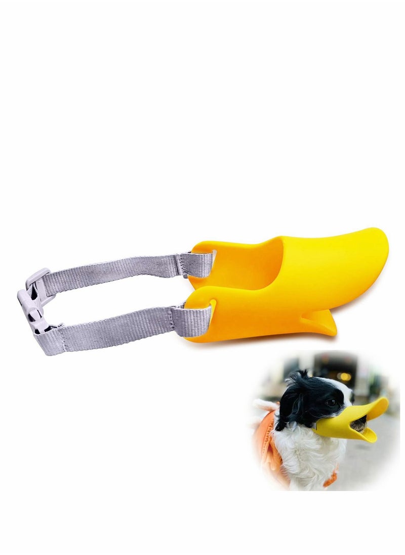 SYOSI - Dog Mouth Cover, Muzzle for Small Dog, Anti-bite and Anti-Called Duck Bill Muzzle Muzzle Masks, Silicone Material Prevent from Biting, Barking, Chewing - Image 1