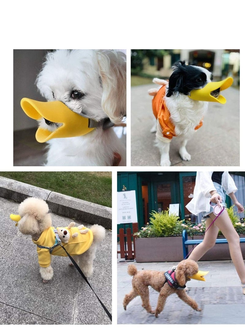 SYOSI - Dog Mouth Cover, Muzzle for Small Dog, Anti-bite and Anti-Called Duck Bill Muzzle Muzzle Masks, Silicone Material Prevent from Biting, Barking, Chewing - Image 1