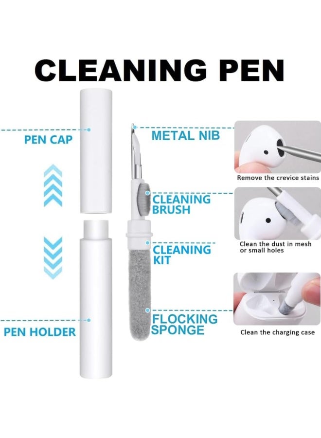 for AirPods Pro 3 Case  Soft TPU Cover, with Carabiner Lanyard Cleaning Kit, Transparent - Image 3