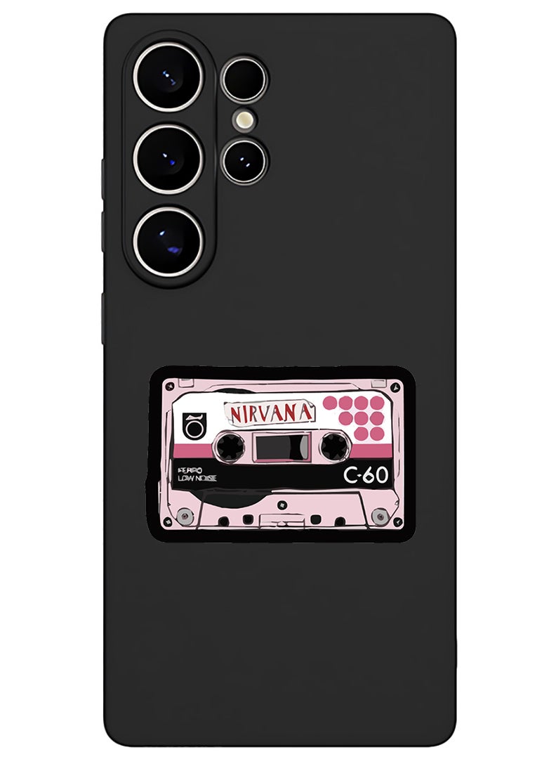 Theodor Protective Slim Fit Case Liquid Silicone Cover with Full Body Protection Anti-Scratch Shockproof Case For Samsung Galaxy S25 Ultra (Black) - Nirvana (2) - Image 1